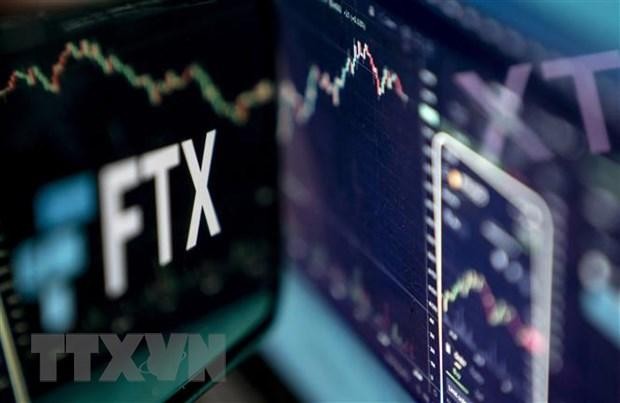 Biểu tượng của sàn giao dịch tiền kỹ thuật số FTX trên màn hình máy tính. (Ảnh: AFP/TTXVN)