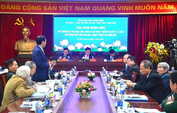 Quang cảnh buổi tọa đàm. (Ảnh: PV/Vietnam+)