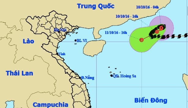 Bão số 6 suy yếu thành áp thấp nhiệt đới