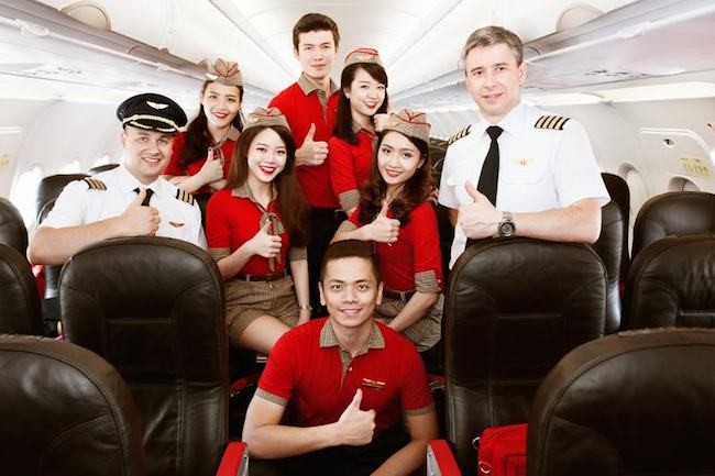 Vietjet tuyển tiếp viên, phỏng vấn tại Cần Thơ và Hà Nội