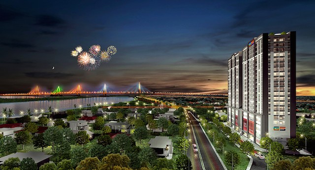 Căn hộ Tây Hồ RiverView có tầm nhìn trực diện sông Hồng, cầu Nhật Tân