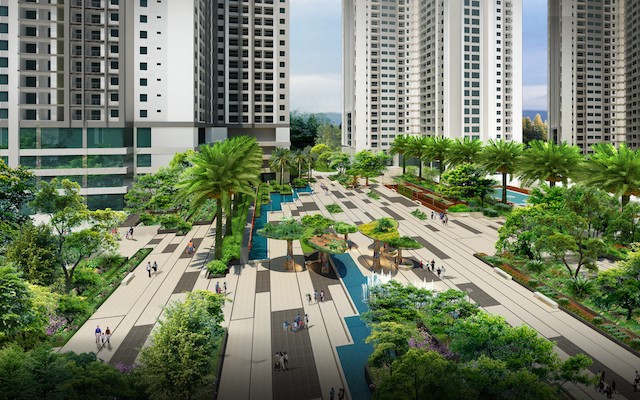 “Thành phố trong khu vườn” TNR Goldmark City giành tới hơn 70% diện tích cho cây xanh và cảnh quan