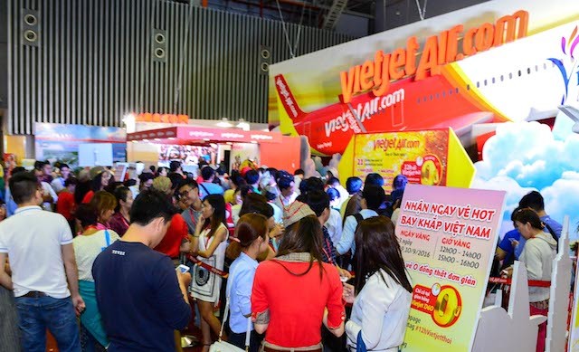 Vietjet mở bán 700.000 vé 0 đồng chào đón Hội chợ Du lịch quốc tế TP.HCM 2017 