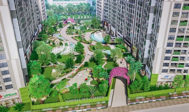 Phối cảnh dự án Imperia Sky Garden