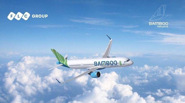  Bamboo Airways với bộ nhận diện thương hiệu xanh trắng ấn tượng