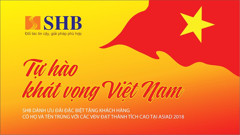 SHB ưu đãi khách hàng trùng tên với VĐV ASIAD