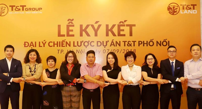 Lễ ký kết hợp đồng đại lý phân phối dự án T&T Phố Nối