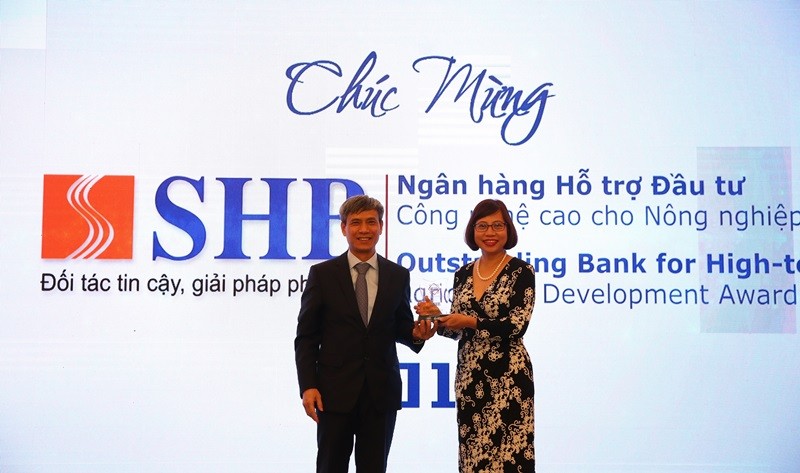 SHB được vinh danh Ngân hàng Hỗ trợ Đầu tư Công nghệ cao cho Nông nghiệp sạch 2018