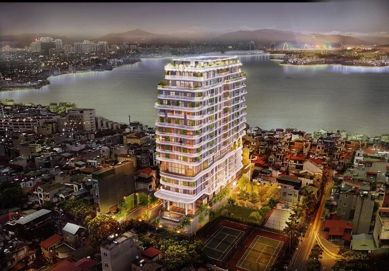 Five Star West Lake lấy cảm hứng từ những con sóng hồ Tây lãng mạn.