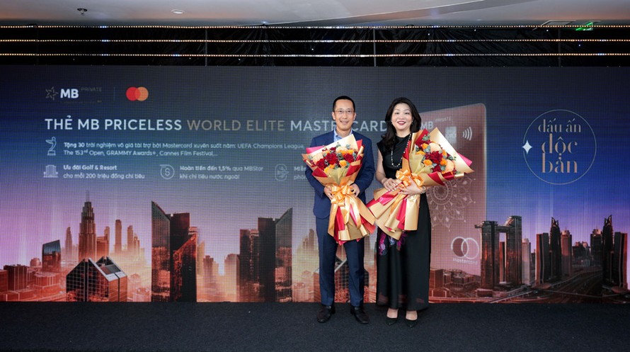 Ra mắt thẻ tín dụng MB Priceless World Elite Mastercard tại Việt Nam