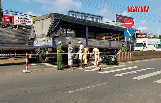 Hiện trường vụ tai nạn. Ảnh: Xuân Thời