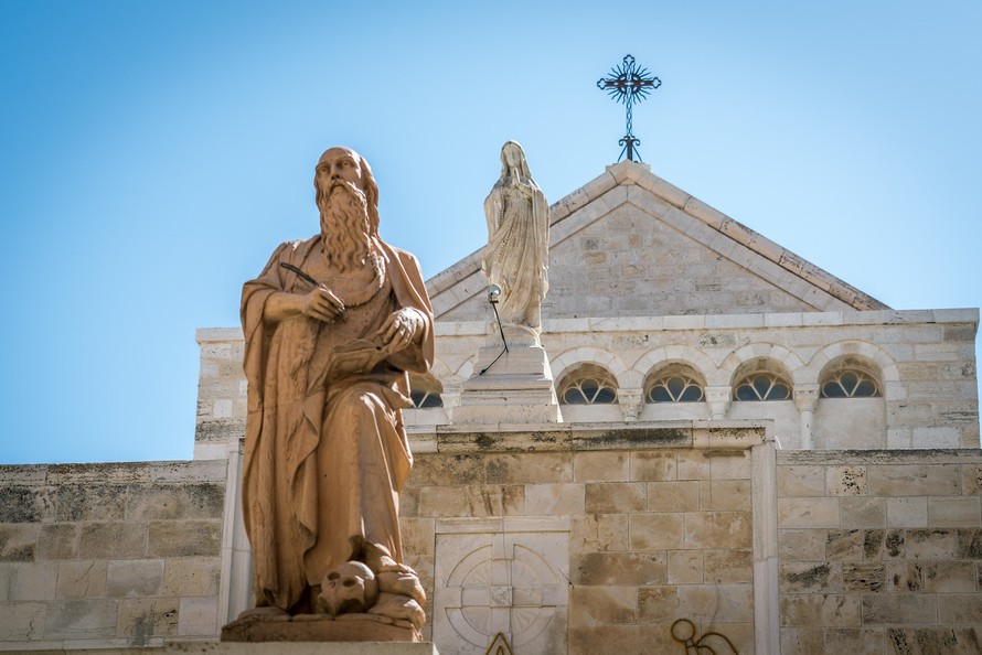 Nhà thờ Chúa giáng sinh ở Bethlehem.