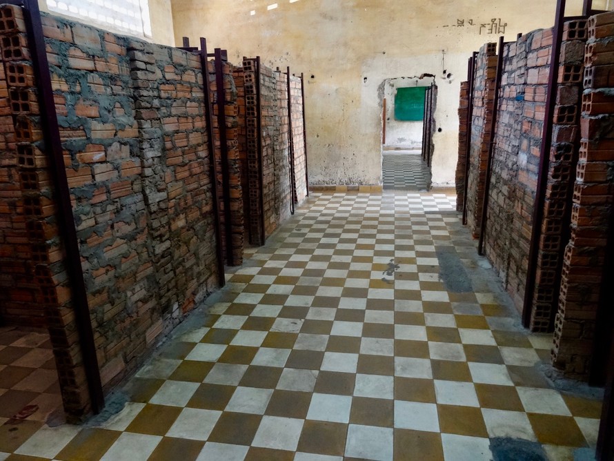 Một góc Bảo tàng Diệt chủng Tuol Sleng.