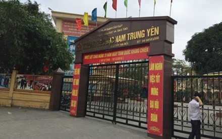 Trường Tiểu học Nam Trung Yên, nơi xảy ra vụ việc