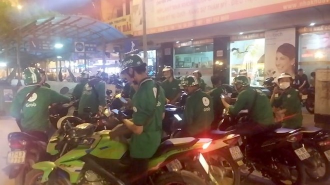 Một số vụ đụng độ, GrabBike có thể huy động hàng chục người tham gia