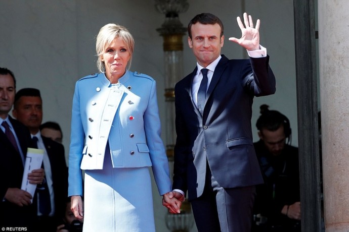 Tổng thống Pháp E. Macron và phu nhân