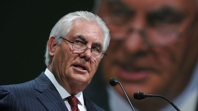 Ngoại trưởng Mỹ Rex Tillerson 