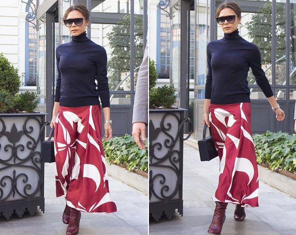 Victoria Beckham chuộng mốt 'thả rông' ngực tại Tây Ban Nha