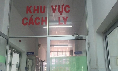 Khu vực cách ly bệnh nhân tại Bệnh viện Chợ Rẫy. Ảnh: L.P.