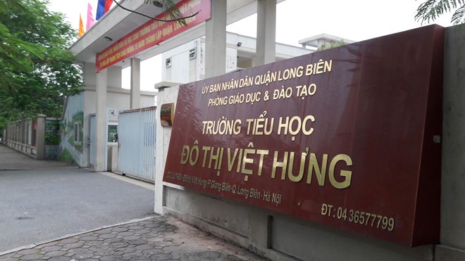 Trường tiểu học khu đô thị Việt Hưng. Ảnh: Q.Q.