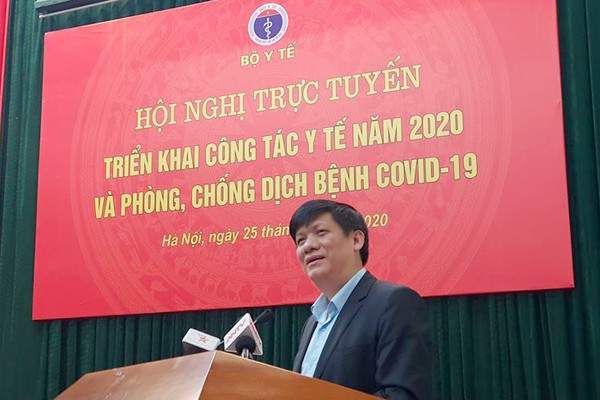 Thứ trưởng Nguyễn Thanh Long phát biểu tại hội nghị sáng 25/2