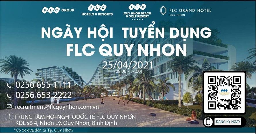 Ngày hội tuyển dụng FLC Quy Nhơn diễn ra trong ngày 25/4/2021 