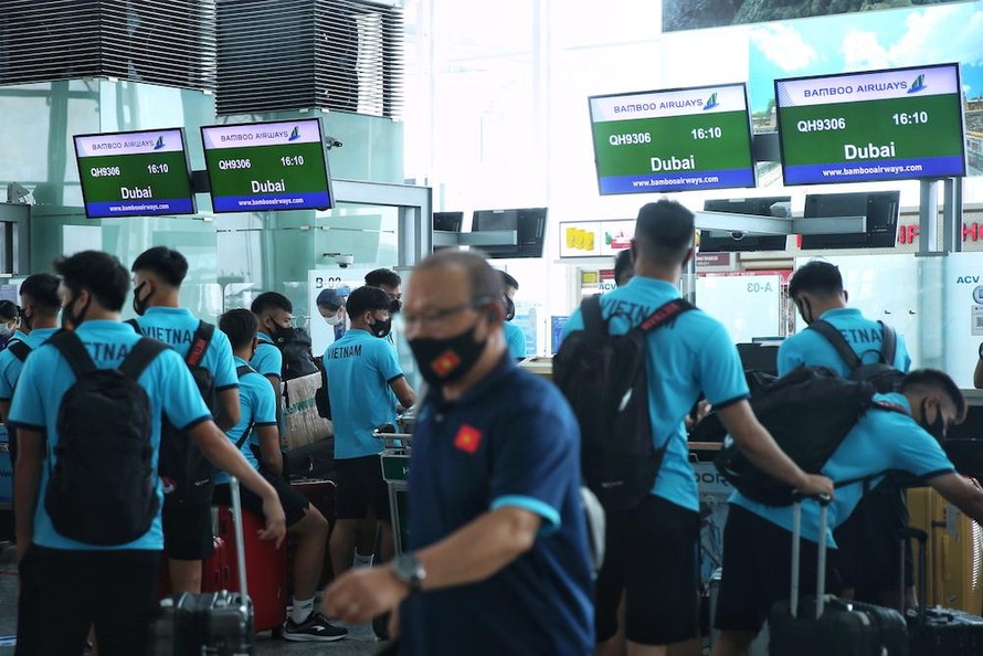 Bamboo Airways bay thẳng đưa đội tuyển Việt Nam sang UAE thi đấu vòng loại World Cup 2022