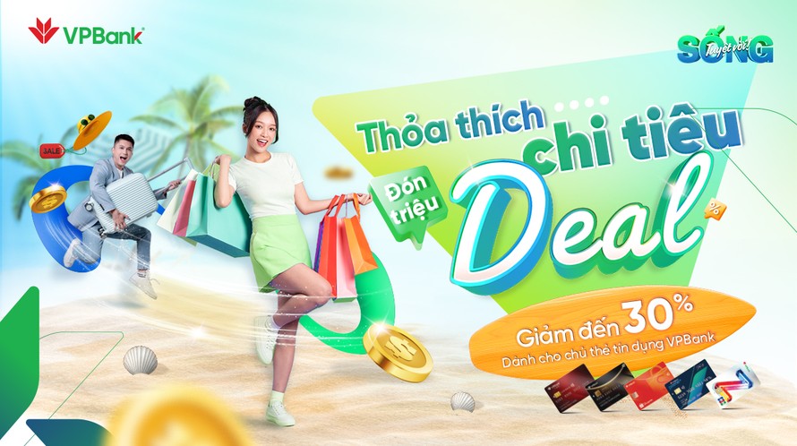 Chi tiêu thẻ tín dụng VPBank, nhận vô vàn ưu đãi từ các thương hiệu nổi tiếng