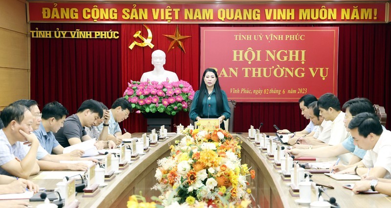 Ban thường vụ Tỉnh ủy Vĩnh Phúc họp cho ý kiến về công tác cán bộ hôm 2/6