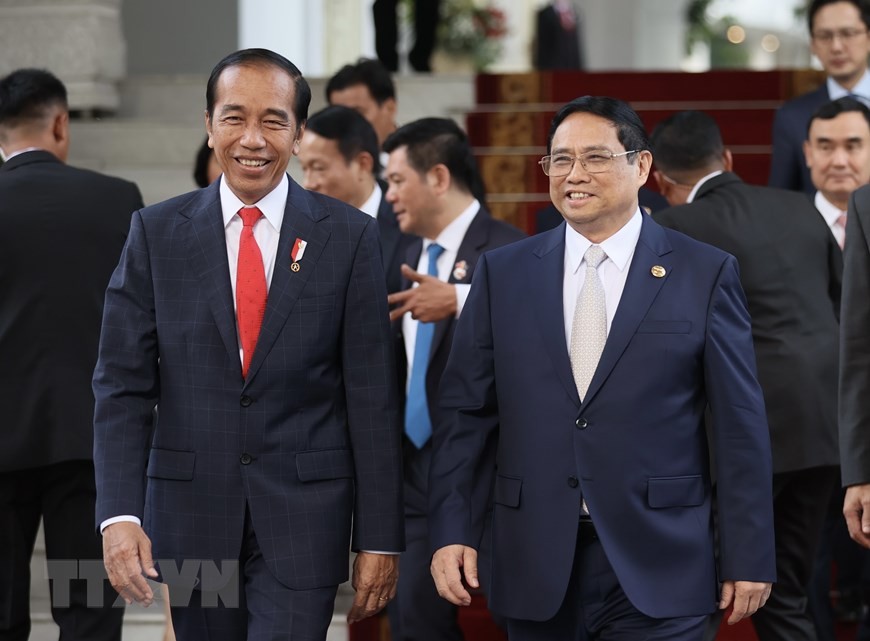 Thủ tướng Phạm Minh Chính hội kiến Tổng thống Indonesia Joko Widodo