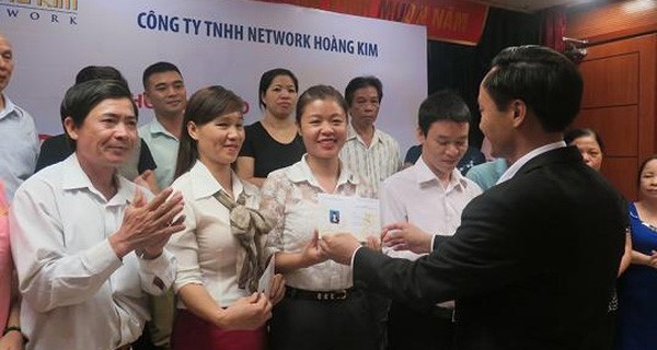 Công ty đa cấp Network Hoàng Kim vừa bị rút giấy phép. Ảnh: Network Hoàng Kim.