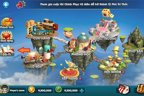 Cuộc thi Chinh phục vũ môn được tổ chức dưới hình thức online như game trực tuyến. Ảnh chụp màn hình.