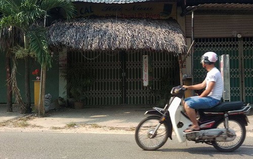 Quán cà phê nơi cô gái làm việc trước khi bị sát hại. 