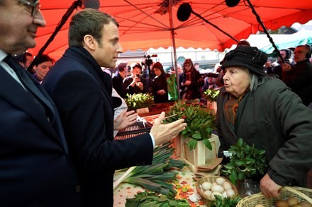 Tổng thống đắc cử của Pháp Emmanuel Macron. Ảnh: AFP