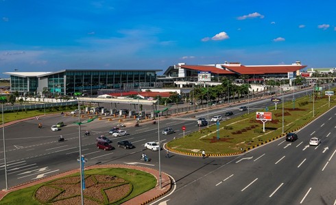 Nhà ga T1 sân bay Nội Bài. Ảnh: Xuân Hoa.