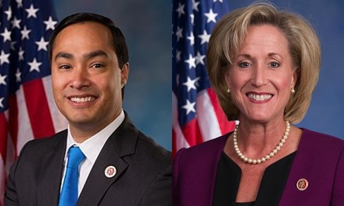 Hạ nghị sĩ Joaquin Castro, bang Texas và Hạ nghị sĩ Ann Wagner, bang Missouri.