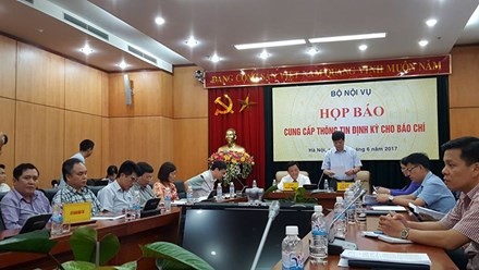 Bộ Nội vụ tổ chức họp báo