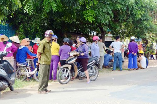  Hiện trường vụ người phụ nữ tật nguyền bị giết. Ảnh: Nhật Hạ.