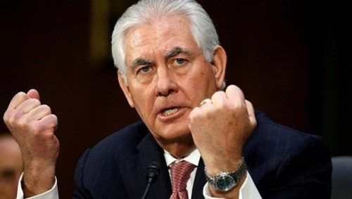  Ngoại trưởng Mỹ Rex Tillerson. Ảnh: AP.