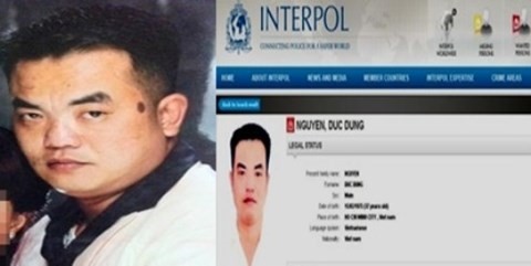  Interpol phát lệnh truy nã Nguyễn Đức Dũng theo đề nghị của cơ quan điều tra Việt Nam.