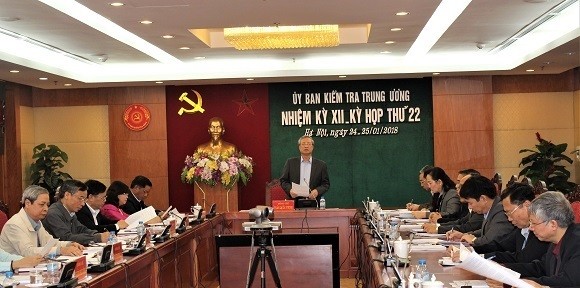 Kết luận của Ủy ban Kiểm tra Trung ương tại kỳ họp 21 và 22