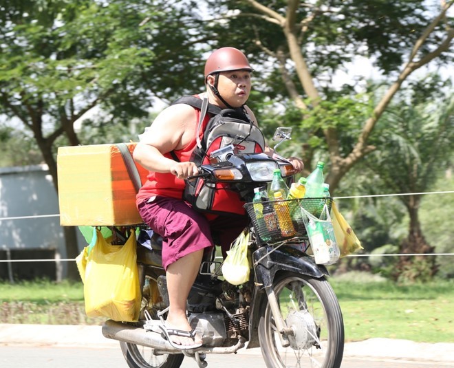 Hình ảnh hài hước của Minh Béo trong phim. 