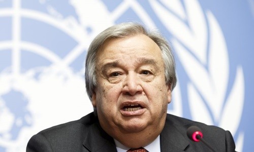 Tân Tổng thư ký Liên Hợp Quốc Antonio Guterres. Ảnh: AP