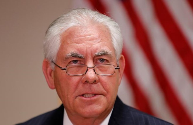 Ngoại trưởng Mỹ Rex Tillerson. Ảnh: Reuters.