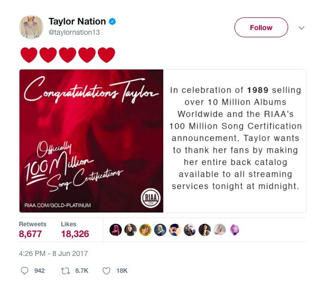 Taylor Swift gây "sóng gió" trong ngày trở lại của Katy Perry.