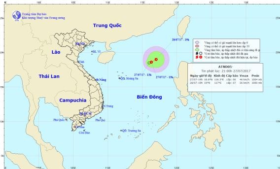 Thời tiết ngày 28/7: Nắng nóng bao trùm Bắc Bộ,xuất hiện ATNĐ trên Biển Đông