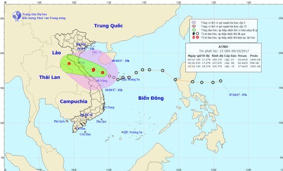 Thời tiết ngày 10/10: Mưa lớn tại Bắc Bộ và Bắc Trung Bộ