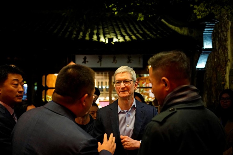 Tim Cook-CEO Apple. Ảnh: Reuters