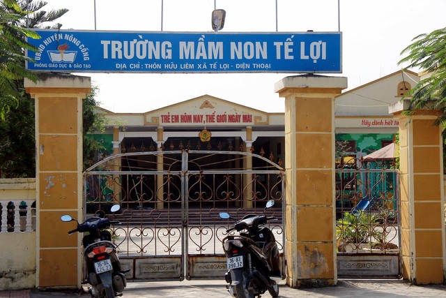 Trường mầm non Tế Lợi. Ảnh: Vietnamnet