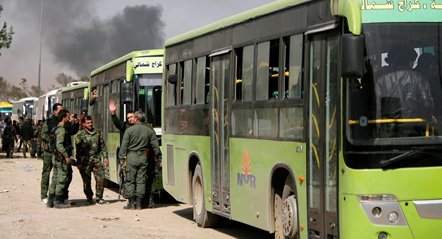 Chiến sự Syria: Hơn 6700 phiến quân và thân nhân tháo chạy khỏi Đông Ghouta